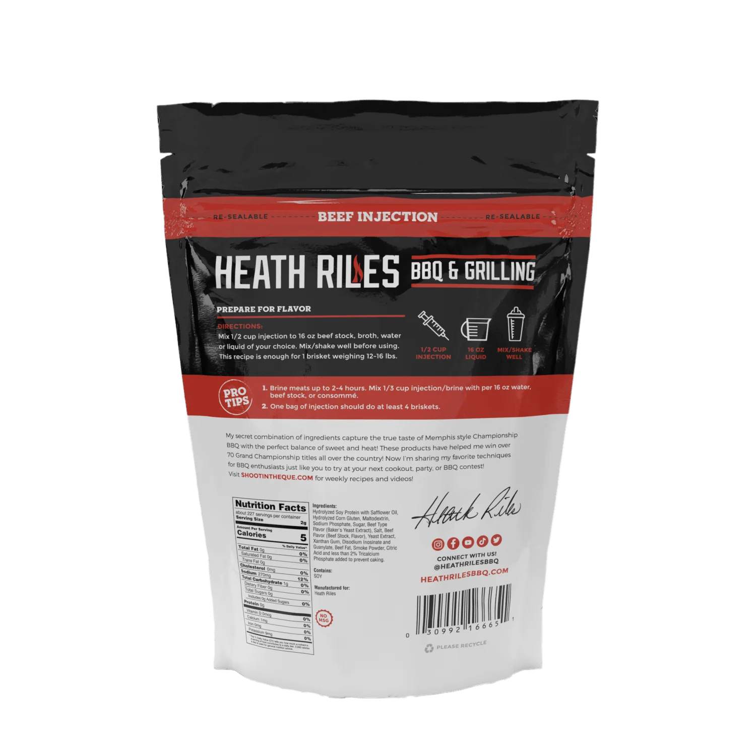 Heath Riles - Beef Injections - 1 lb