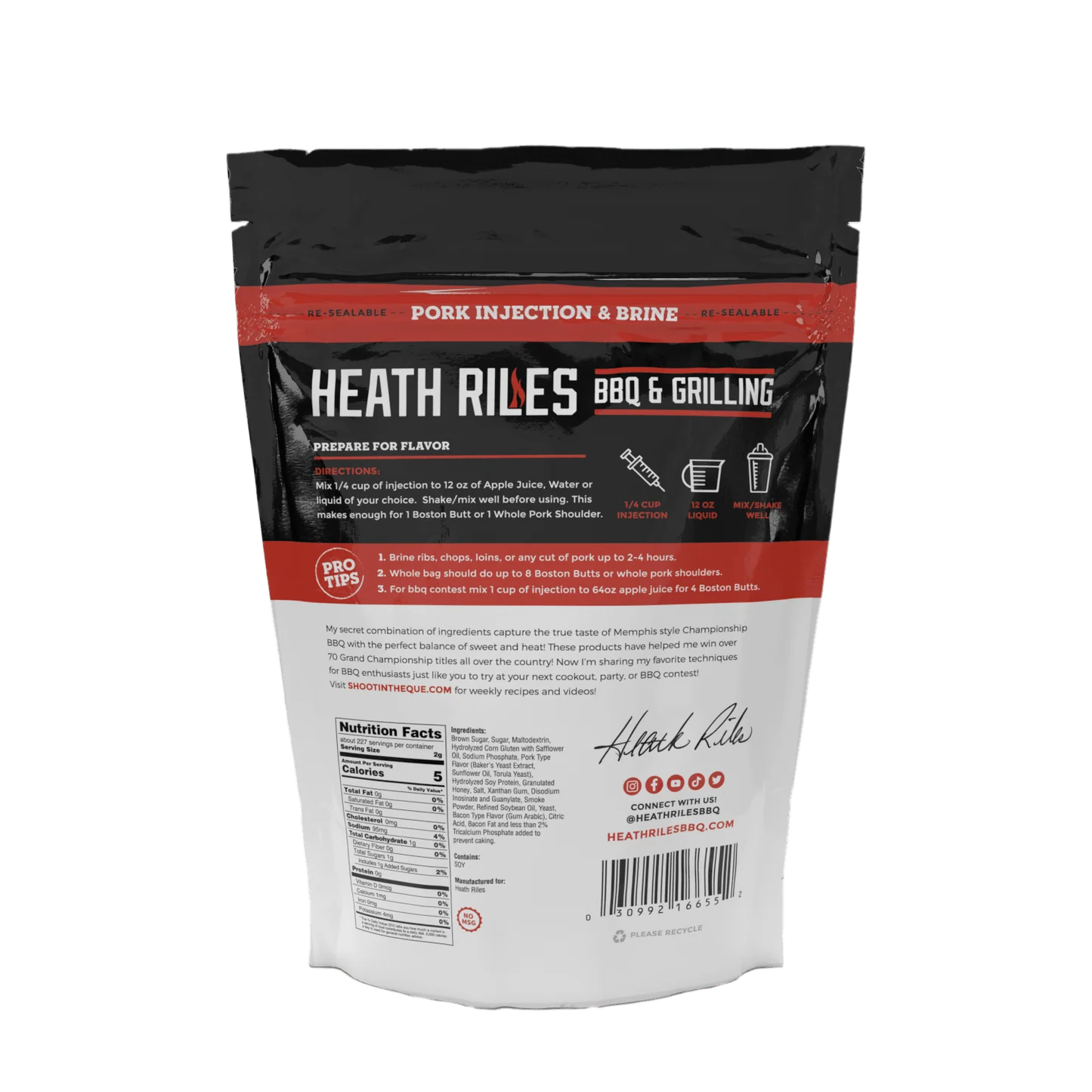 Heath Riles - Pork Injection & Brine - 1 lb