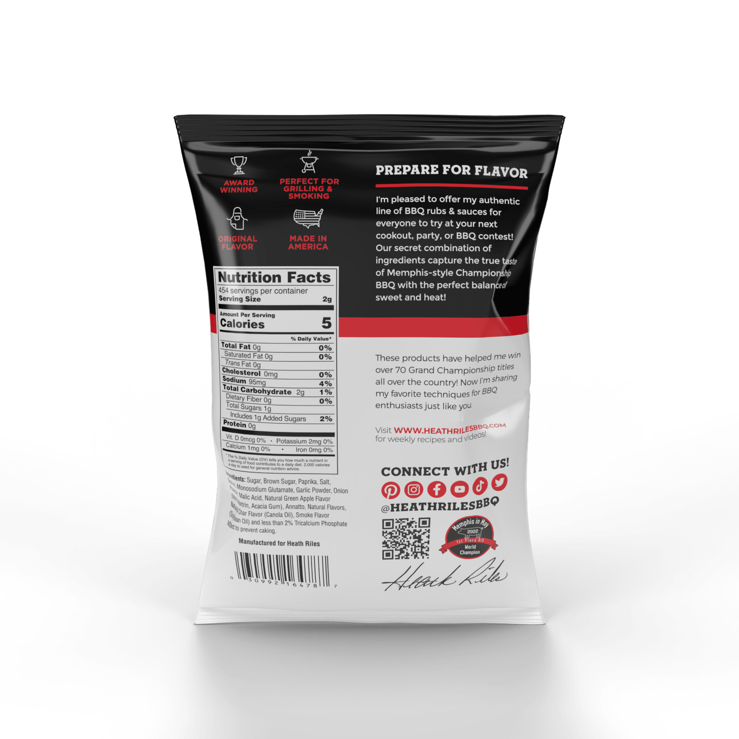 Heath Riles - Apple Rub - Bulk Bag - 2 lbs