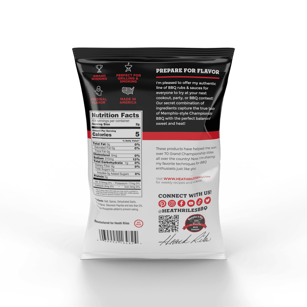 Heath Riles - Beef Rub - Bulk Bag - 2 lbs