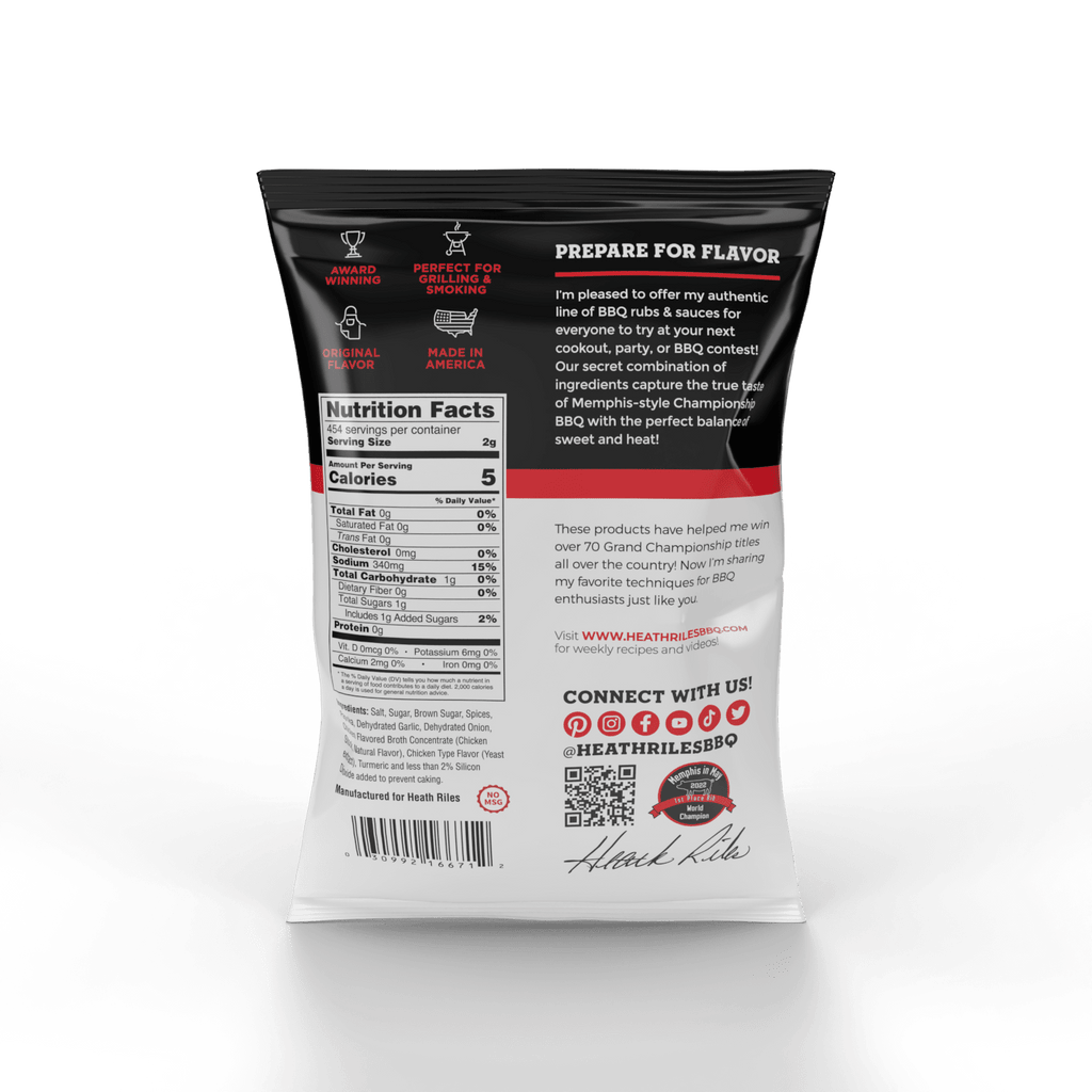 Heath Riles - Chicken Rub - Bulk Bag - 2 lbs