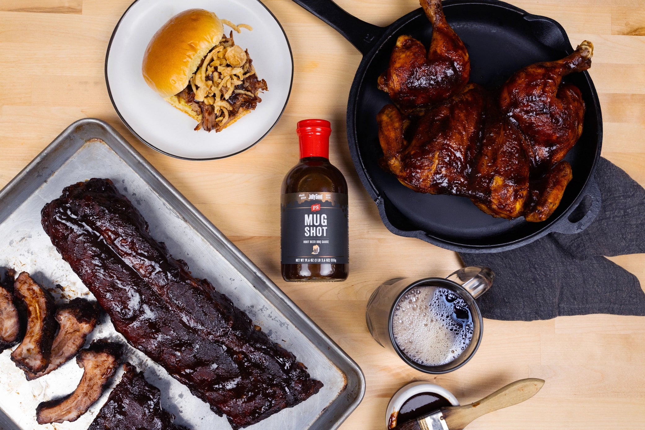 PS Seasonings - Mug Shot - Root Beer BBQ Sauce - 19.6 oz