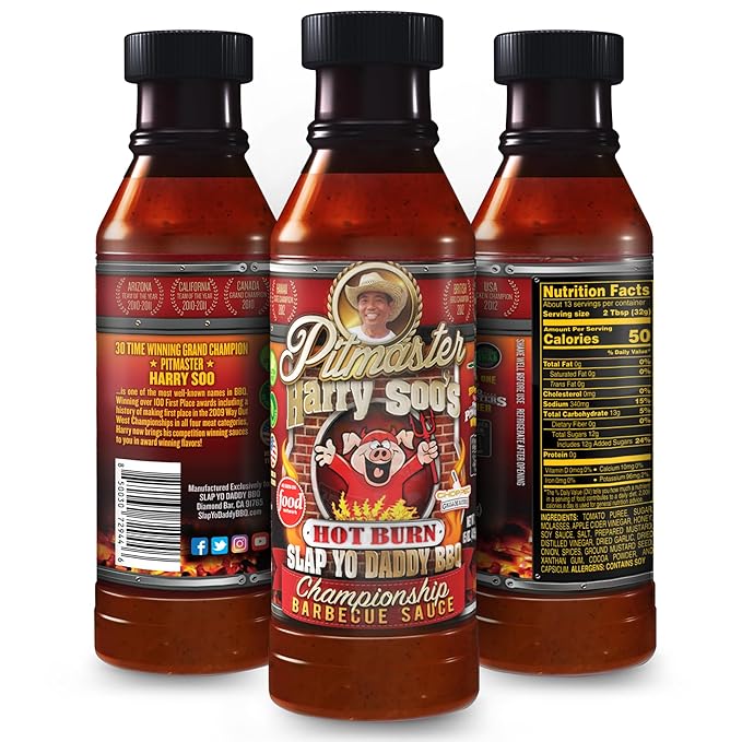 Slap Yo Daddy BBQ - Hot Burn BBQ Sauce - 15 oz