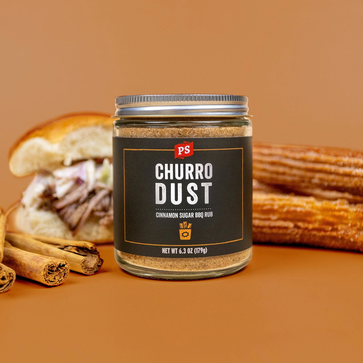 PS Seasonings - Churro Dust - Cinnamon Sugar BBQ Rub - 6.3 oz