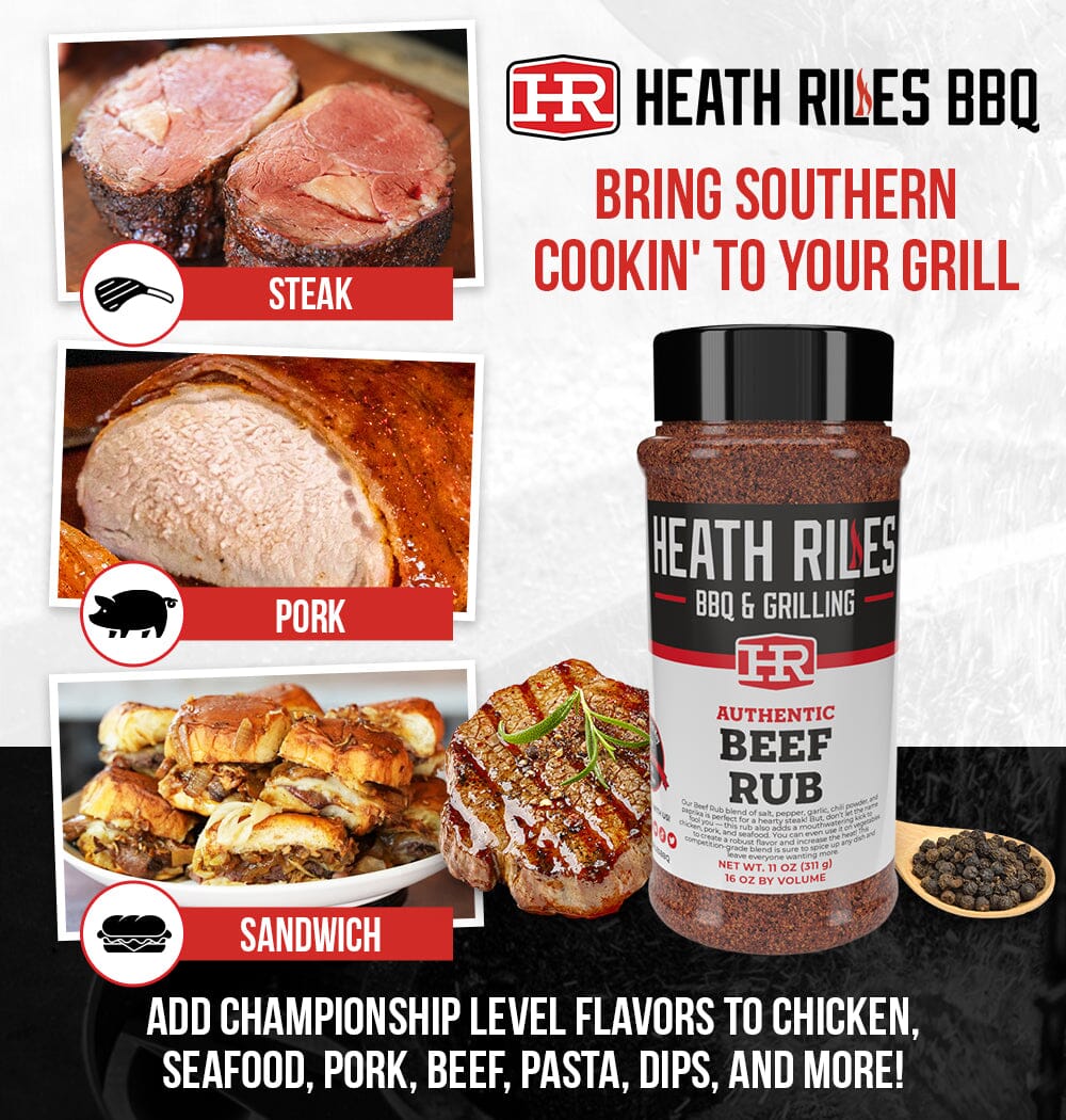 Heath Riles - Beef Rub - 11 oz