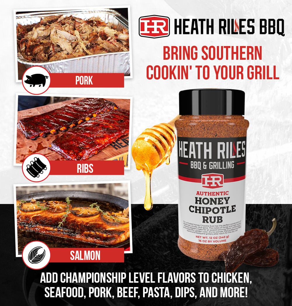 Heath Riles - Honey Chipotle Rub - 12 oz