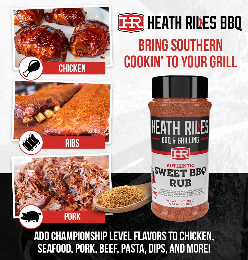 Heath Riles - Sweet BBQ Rub - 10 oz