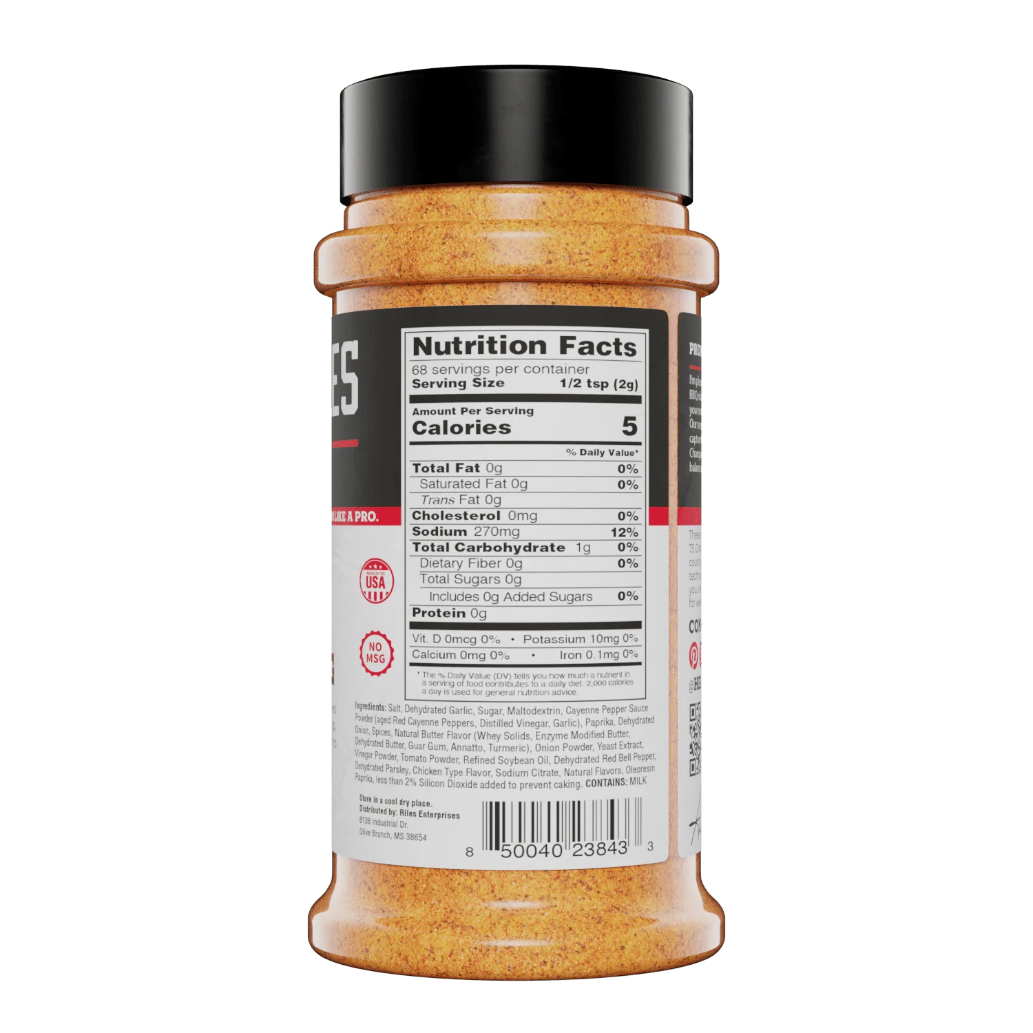 Heath Riles - Buffalo Seasoning - Shaker - 4.30 oz