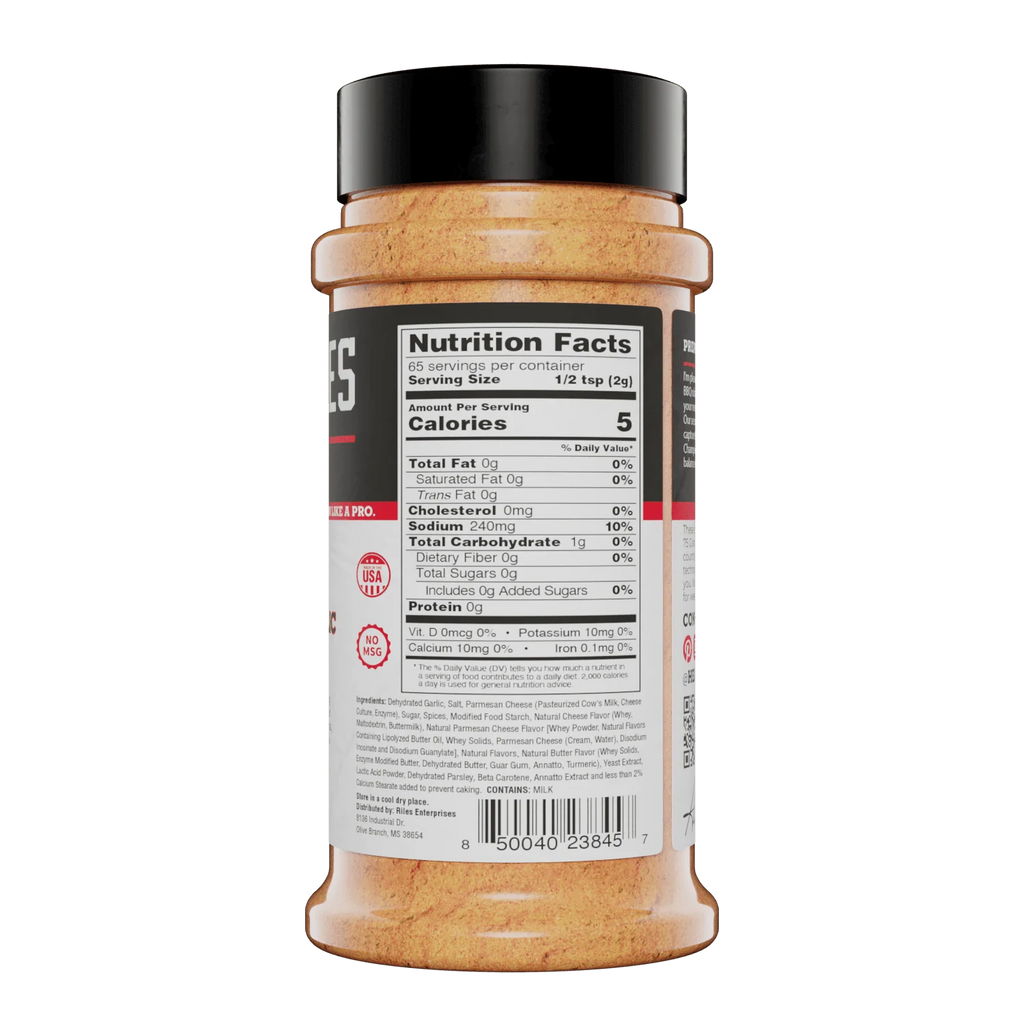 Heath Riles - Parmesan Garlic Seasoning - Shaker - 4.6 oz