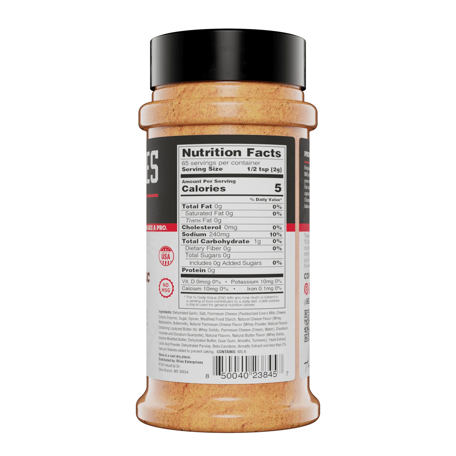 Heath Riles - Parmesan Garlic Seasoning - Shaker - 4.6 oz