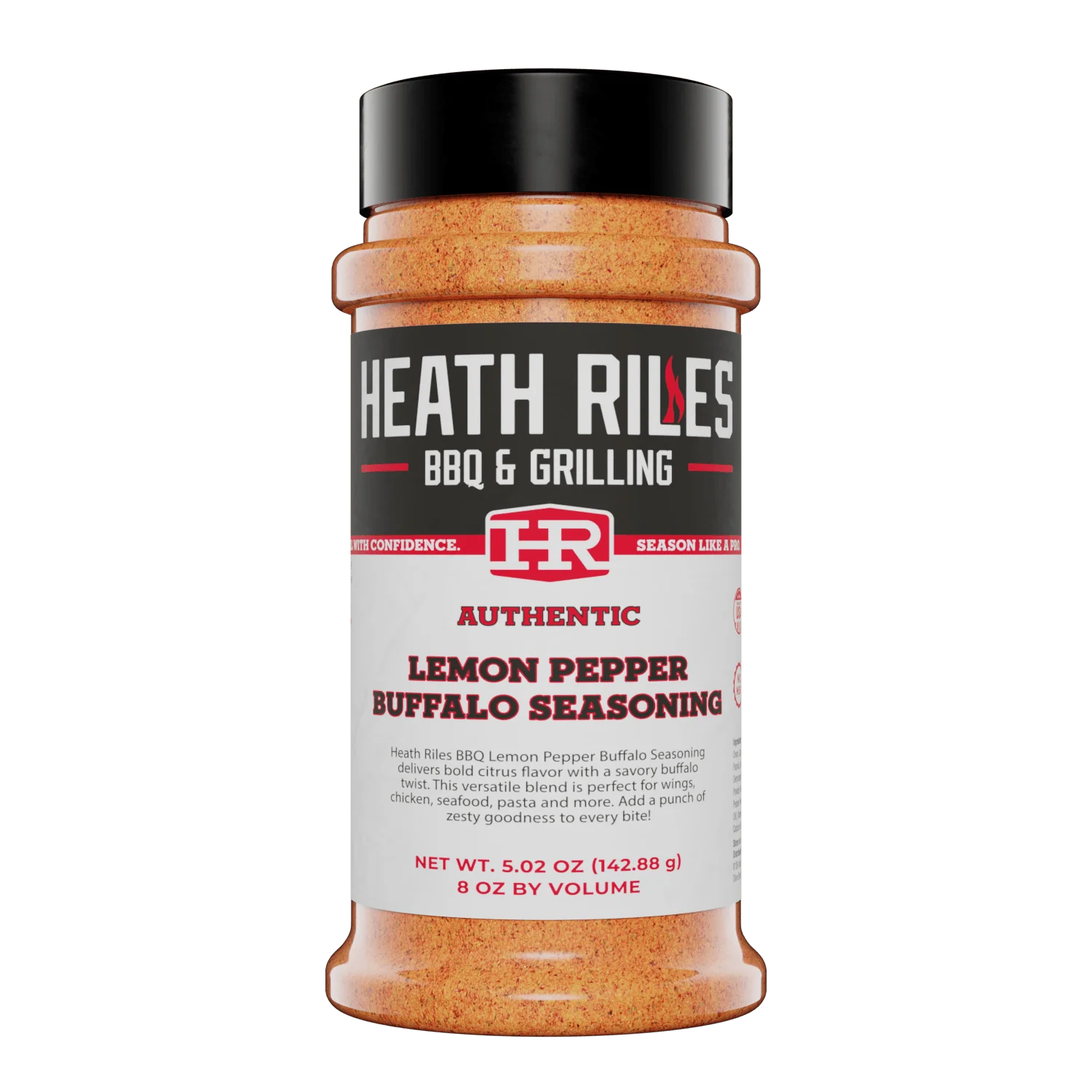 Heath Riles - Lemon Pepper Buffalo Seasoning - Shaker - 5.02 oz