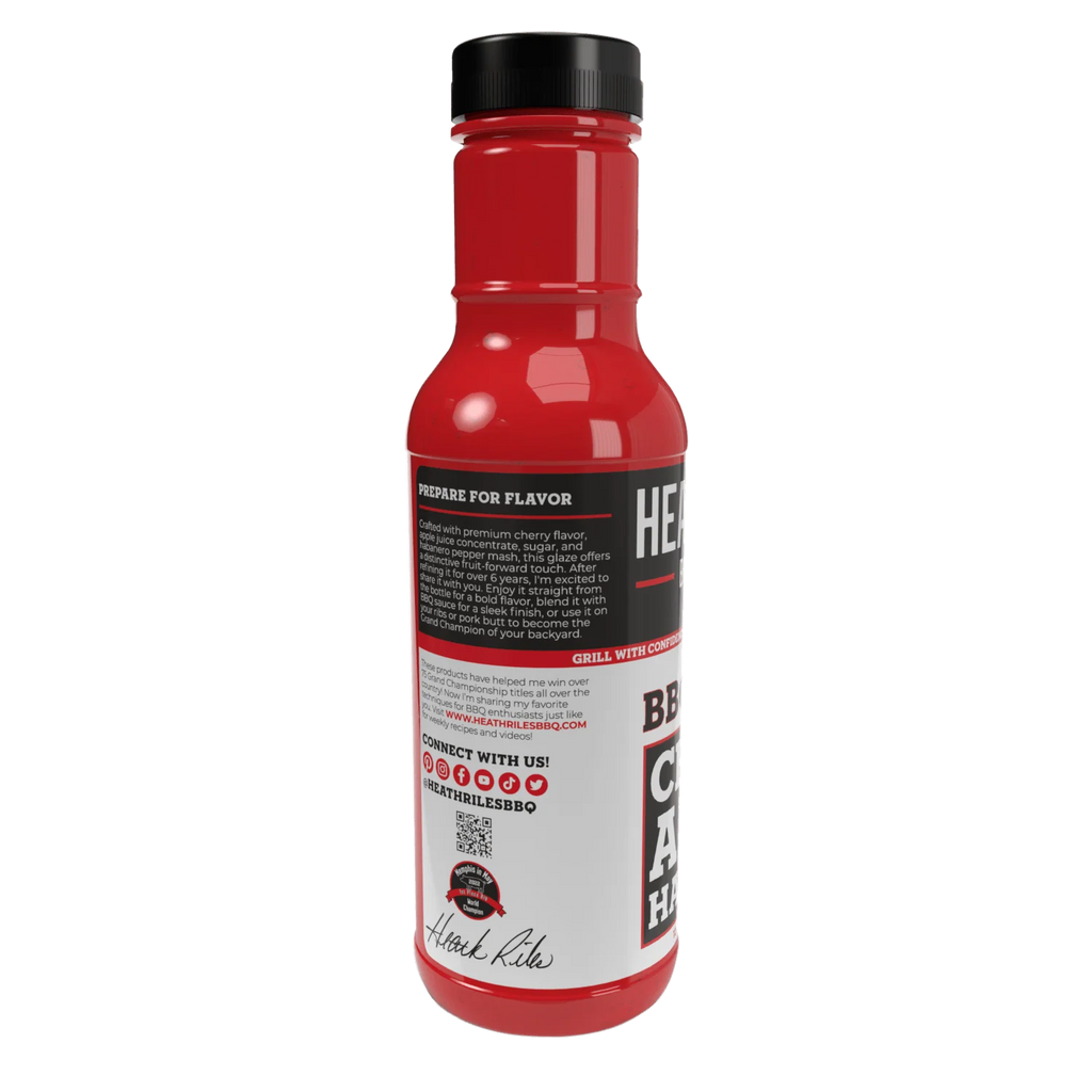 Heath Riles - Cherry Apple Habanero - BBQ Glaze - 12 oz