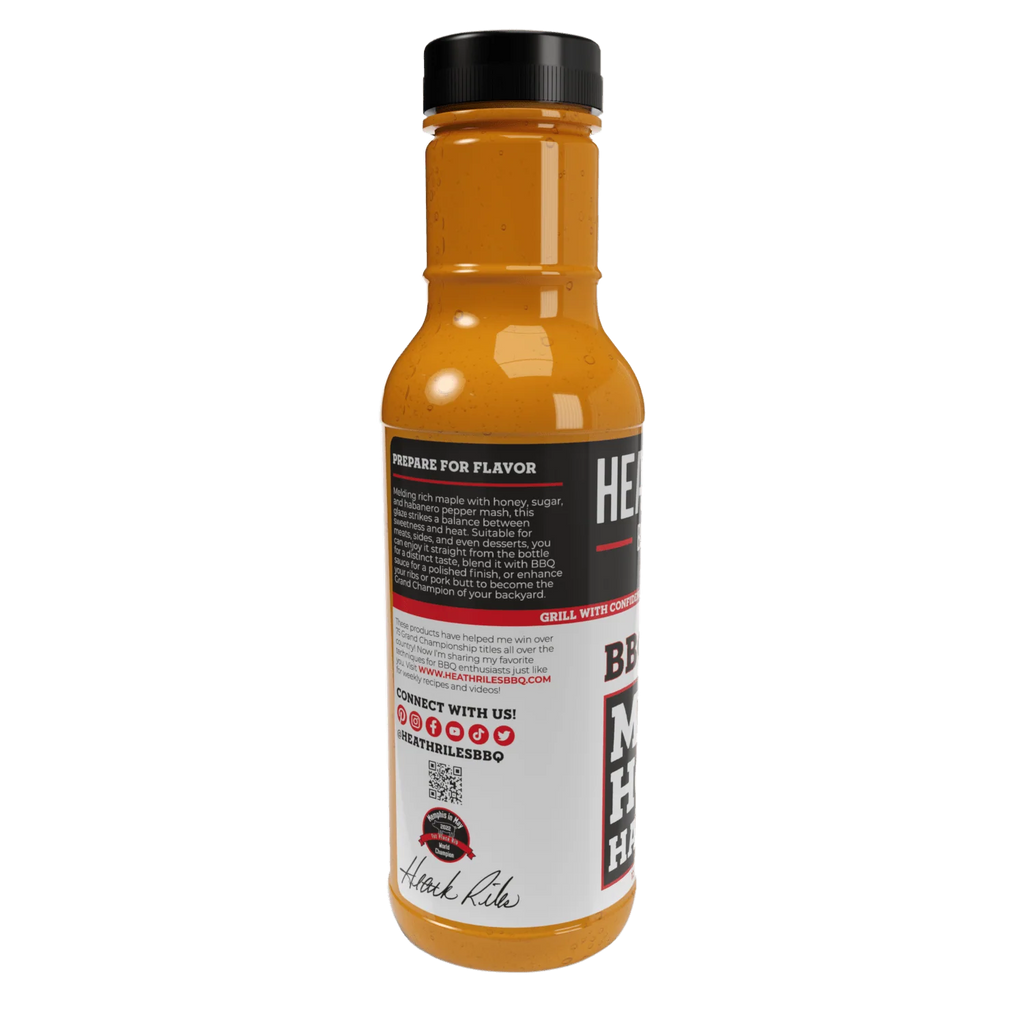 Heath Riles - Maple Honey Habanero - BBQ Glaze - 12 oz