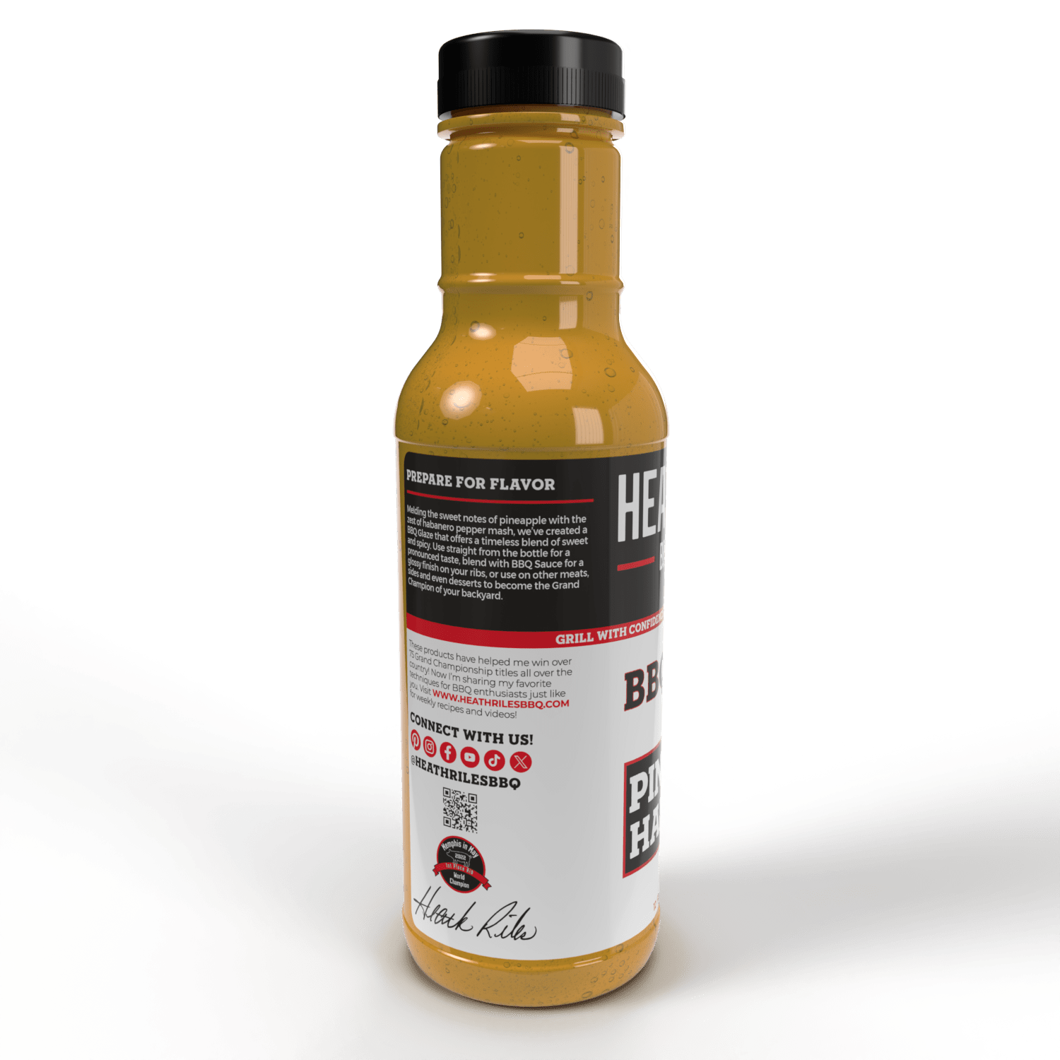 Heath Riles - Pineapple Habanero - BBQ Glaze - 12 oz