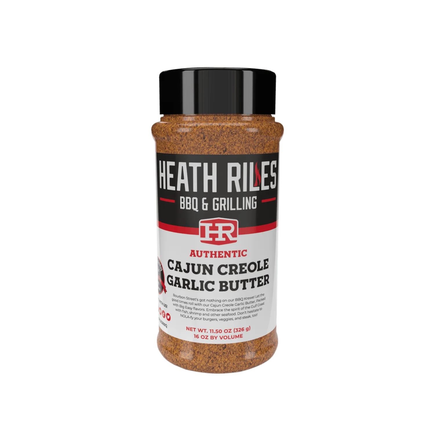 Heath Riles - Cajun Creole Garlic Butter Rub - 11.5 oz
