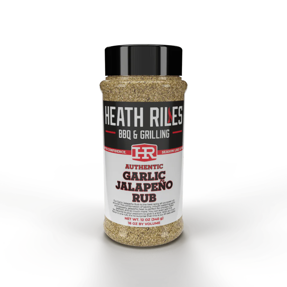 Heath Riles - Garlic Jalapeño Rub - 12 oz