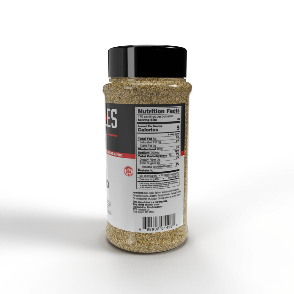 Heath Riles - Garlic Jalapeño Rub - 12 oz