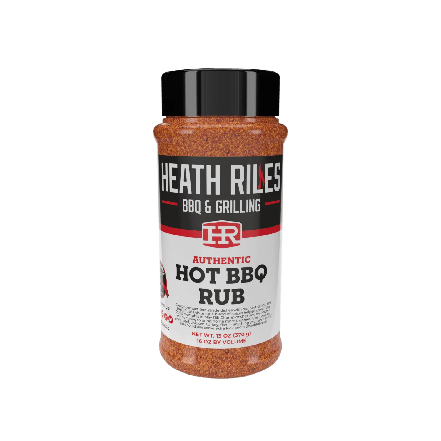 Heath Riles - Hot BBQ Rub - 13 oz
