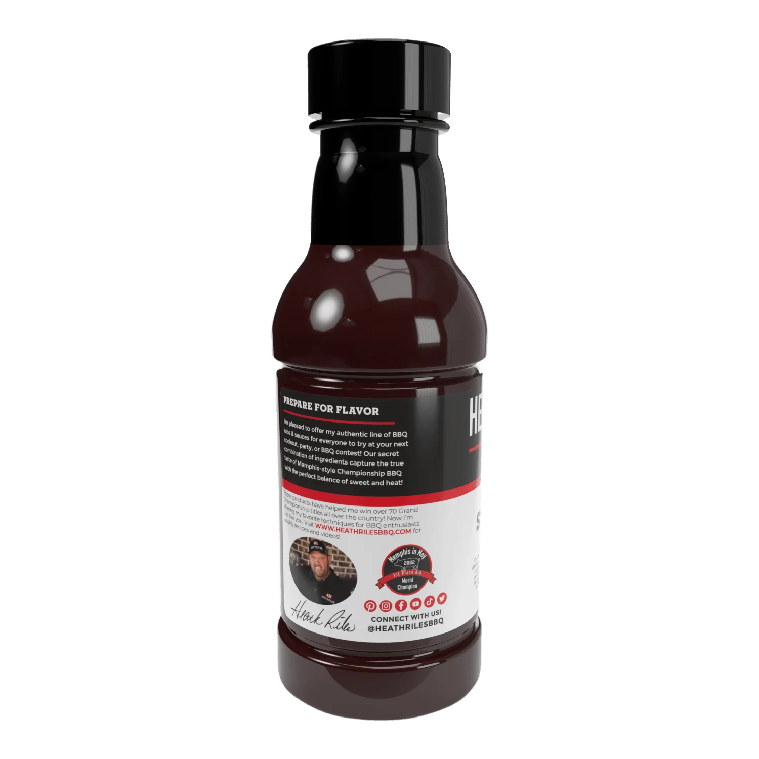 Heath Riles - Sweet BBQ Sauce - 16 oz