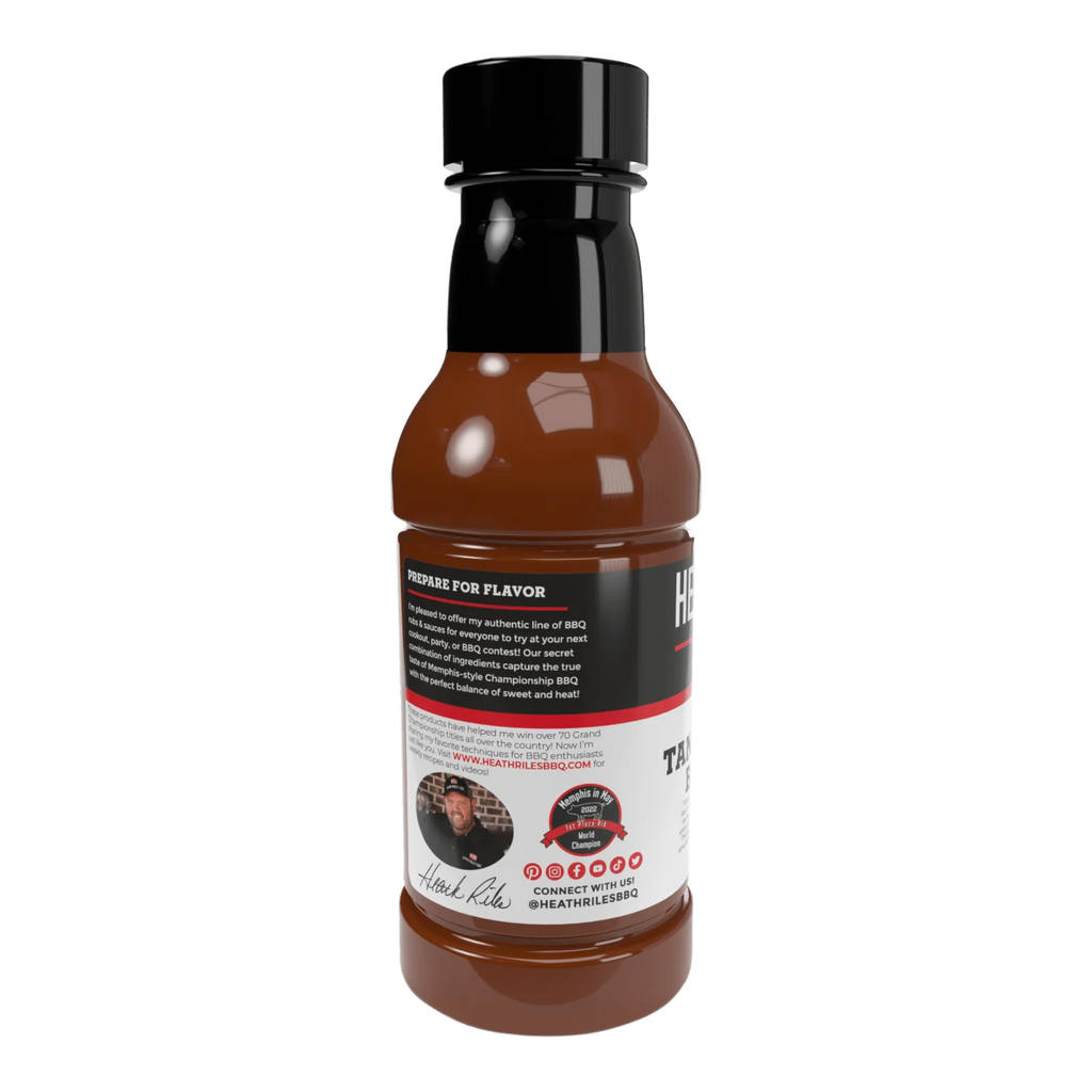 Heath Riles - Tangy Vinegar BBQ Sauce - 16 oz
