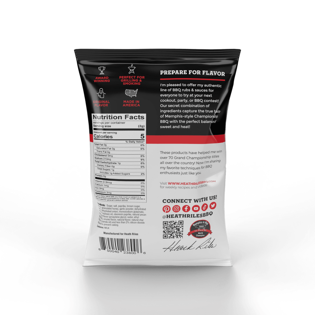 Heath Riles - Competition BBQ Rub - Bulk Bag - 2 lbs