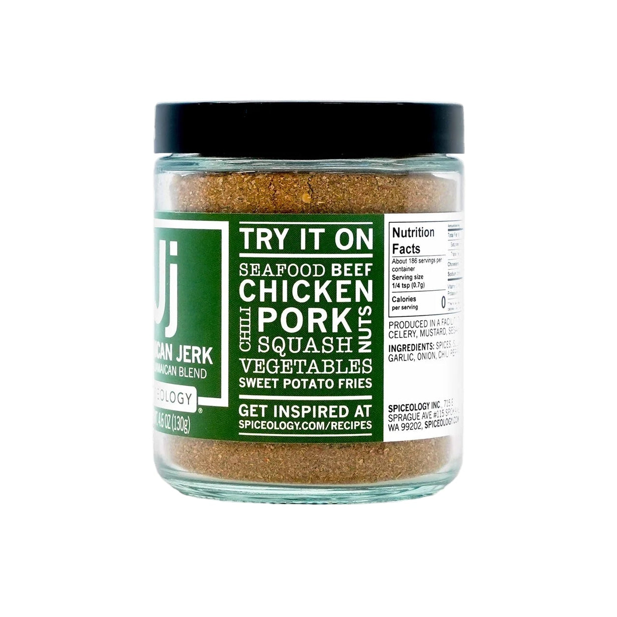 Spiceology - Jamaican Jerk Caribbean Seasoning - 4.6 oz