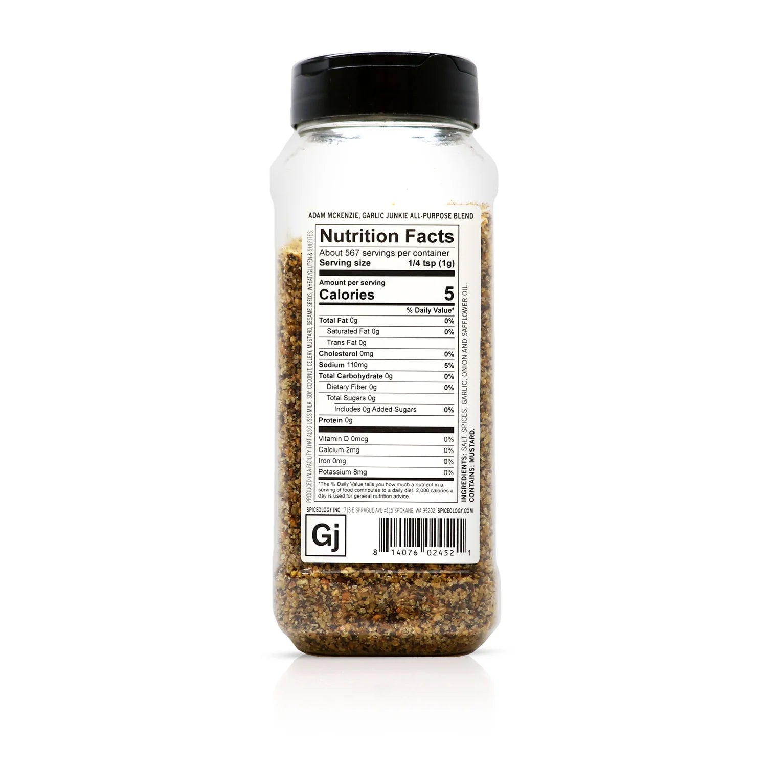 Spiceology - Adam McKenzie - Garlic Junkie All-Purpose Blend - 20 oz