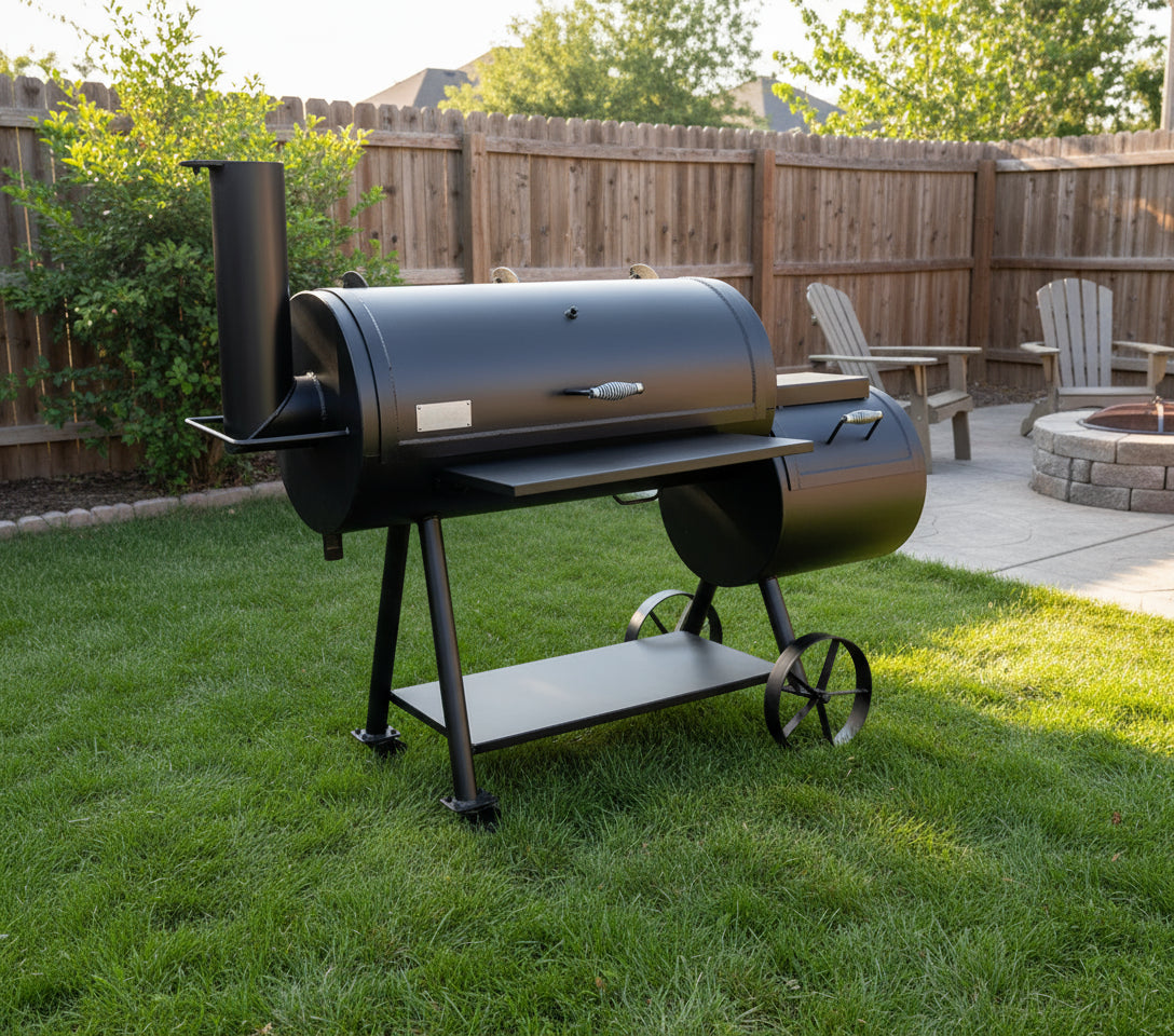 Old Country BBQ Pits - All-American Brazos BBQ Smoker - Freight and Crating Included