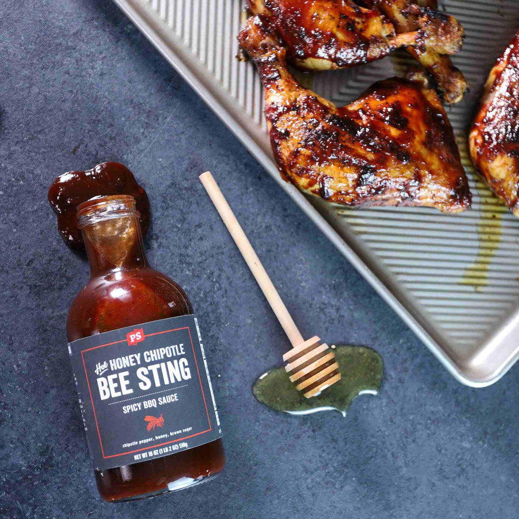 PS Seasonings - Hot Honey Bee Sting - Chipotle BBQ Sauce - 18 oz