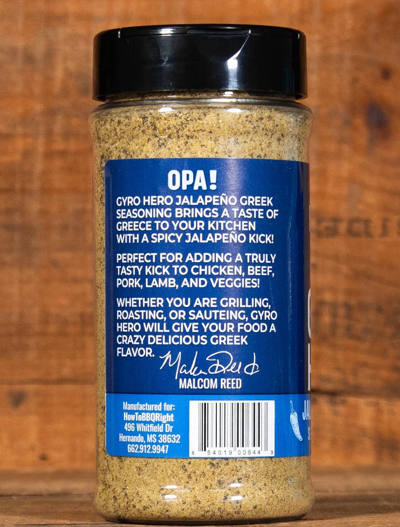 Malcom's - Gyro Hero - Jalapeno Greek Seasoning - 13.5 oz
