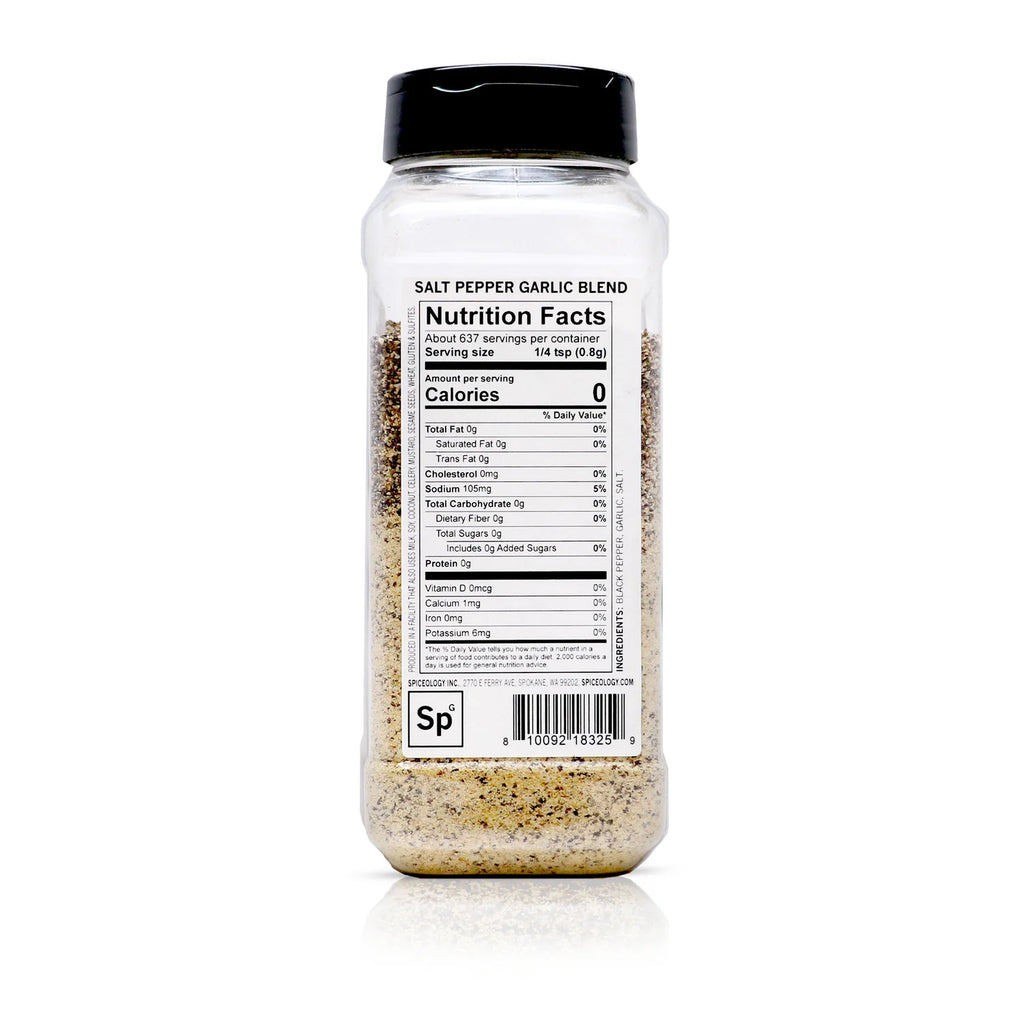 Spiceology - Salt Pepper Garlic Blend - 18 oz